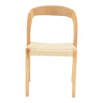 Καρέκλα Tavrine σχοινί-rubberwood σε φυσική απόχρωση 47x59x78εκ - Image 4