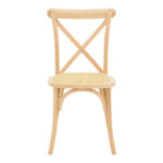 Καρέκλα Dylon στοιβαζόμενη ξύλο οξιάς-rattan άβαφη 48x52x89εκ - Image 5