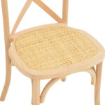 Καρέκλα Dylon στοιβαζόμενη ξύλο οξιάς-rattan άβαφη 48x52x89εκ - Image 9
