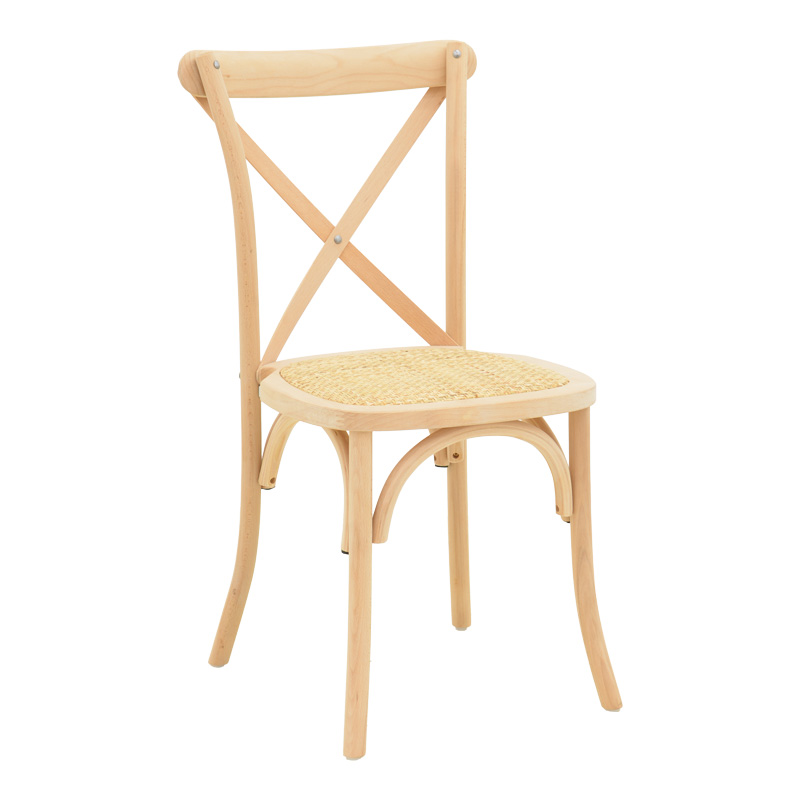 product_pako_263-000056 Καρέκλα Dylon στοιβαζόμενη ξύλο οξιάς-rattan άβαφη 48x52x89εκ - Image 1