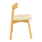 Καρέκλα Clareta rubberwood-σχοινί σε φυσική απόχρωση 53x55x79εκ - Image 4