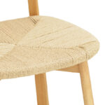 Καρέκλα Clareta rubberwood-σχοινί σε φυσική απόχρωση 53x55x79εκ - Image 8