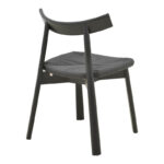 Καρέκλα Clareta rubberwood-σχοινί σε μαύρη απόχρωση 53x55x79εκ - Image 3