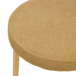 Καρέκλα Luben ύφασμα καφέ - rubberwood σε φυσική απόχρωση 53x54x79εκ (Σετ 2 τεμαχίων) - Image 9