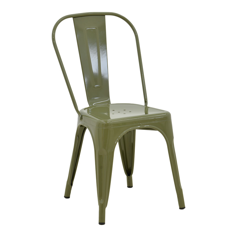 product_pako_270-000027 Καρέκλα Utopia μέταλλο σε λαδί απόχρωση 44x44x85εκ - Image 1