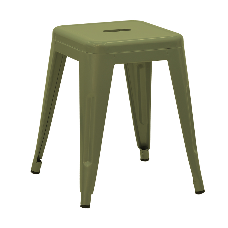 product_pako_270-000052 Σκαμπό Utopia μέταλλο σε λαδί απόχρωση 30x30x45εκ - Image 1