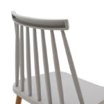 Καρέκλα Aurora γκρι pp-φυσικό μεταλλικό πόδι 42x49.5x77εκ (Σετ 4 τεμαχίων) - Image 5