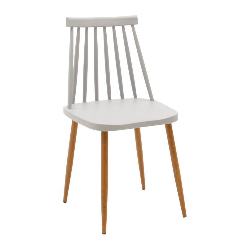 product_pako_270-000066 Καρέκλα Aurora γκρι pp-φυσικό μεταλλικό πόδι 42x49.5x77εκ (Σετ 4 τεμαχίων) - Image 1