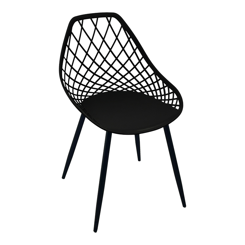 product_pako_270-000074 Καρέκλα Suan μαύρο pp-πόδι μαύρο μέταλλο 49x51x86εκ (Σετ 4 τεμαχίων) - Image 1