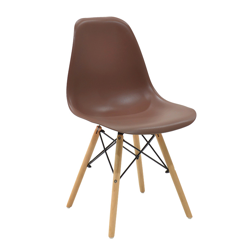 product_pako_271-000014 Καρέκλα Julita PP καφέ-φυσικό πόδι 46x50x82εκ - Image 1