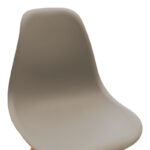Καρέκλα Julita PP cappuccino με φυσικό πόδι 46x52x80εκ - Image 6