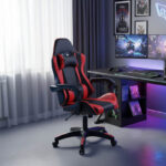 Καρέκλα γραφείου gaming William PU μαύρο-κόκκινο - Image 2