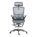 Καρέκλα γραφείου εργασίας Zenyk mesh σε grey απόχρωση 63x70x126εκ - Image 6
