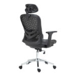 Καρέκλα γραφείου εργασίας Mergi μαύρο mesh 62x63x120εκ - Image 3