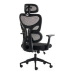 Καρέκλα γραφείου διευθυντή Cadrey mesh μαύρο 67x64x120-128εκ - Image 3