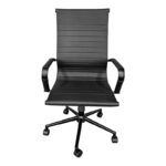 Καρέκλα γραφείου διευθυντή Valter pu μαύρο 55.5x58x108εκ - Image 4