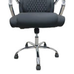 Καρέκλα γραφείου διευθυντή Quilted pu μαύρο 62x70x116εκ - Image 4