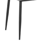 Τραπέζι Gustas γκρι μαρμάρου sintered stone-μαύρο μέταλλο 120x60x75εκ - Image 3