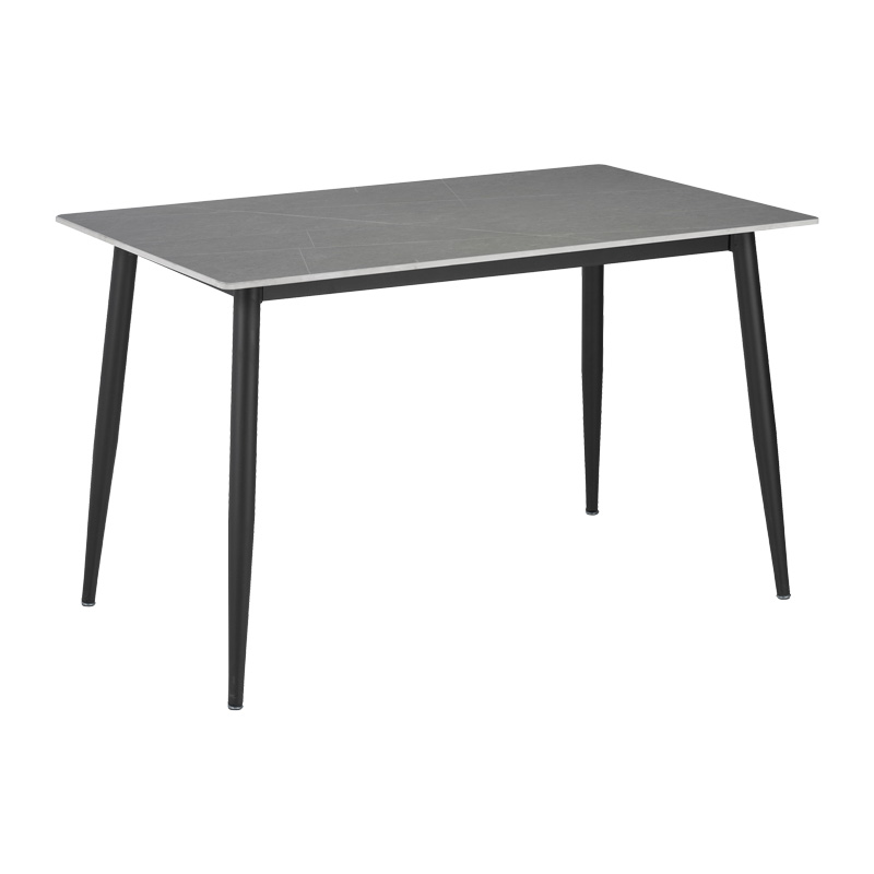 product_pako_278-000004 Τραπέζι Gustas γκρι μαρμάρου sintered stone-μαύρο μέταλλο 120x60x75εκ - Image 1