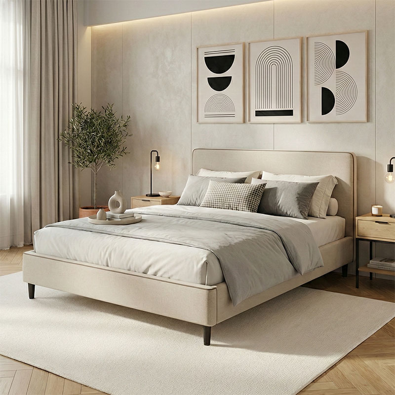 product_pako_279-000012 Κρεβάτι διπλό Bedka ύφασμα γκρι με αποθηκευτικο χώρο160x200εκ - Image 1