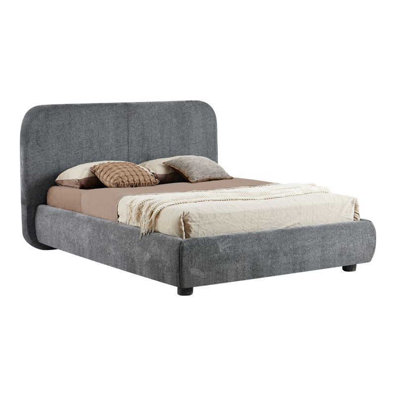 product_pako_279-000016 Κρεβάτι Salena ύφασμα σε ανθρακί απόχρωση 160x200εκ - Image 1