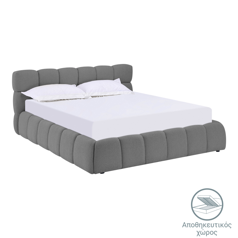 product_pako_279-000020 Κρεβάτι Jeby ύφασμα σε ανθρακί απόχρωση με αποθηκευτικό χώρο 160x200εκ - Image 1