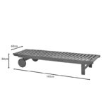 Ξαπλώστρα Weylar ξύλο ακακίας φυσικό 60x193x30εκ - Image 9