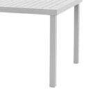 Τραπέζι Kliton αλουμινίου λευκό 150x80x74εκ - Image 6