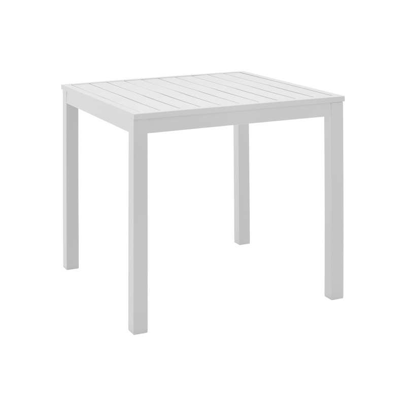 product_pako_288-000023 Τραπεζάκι παραλίας Kliton αλουμίνιο σε λευκή απόχρωση 45x45x41εκ - Image 1