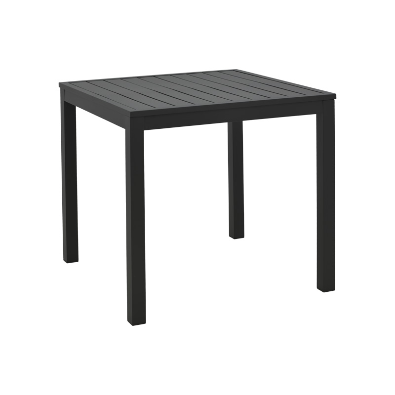 product_pako_288-000025 Τραπεζάκι παραλίας Kliton αλουμίνιο σε μαύρη απόχρωση 45x45x41εκ - Image 1