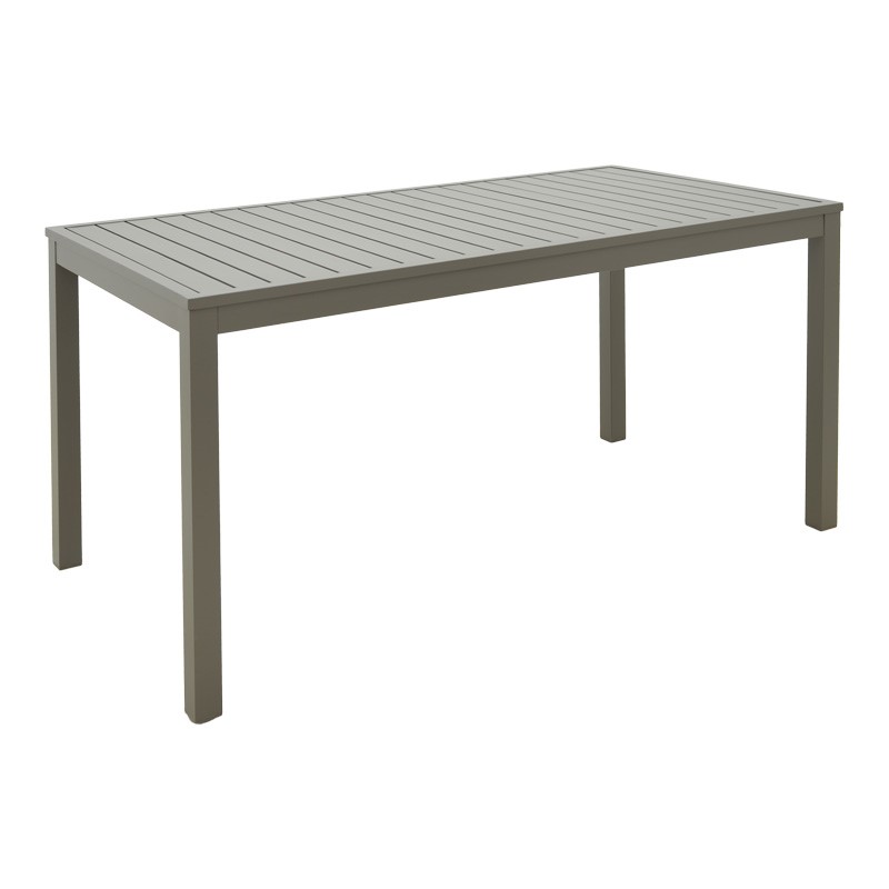 product_pako_288-000028 Τραπέζι Kliton αλουμίνιο σε σαμπανιζέ απόχρωση 150x80x74εκ - Image 1