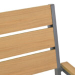 Πολυθρόνα Breze στοιβαζόμενη plywood σε φυσική-αλουμίνιο σε ανθρακί απόχρωση 57.5x60x88εκ - Image 7
