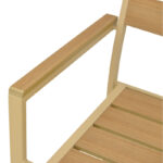 Πολυθρόνα Breze στοιβαζόμενη plywood σε φυσική-αλουμίνιο σε cappuccino απόχρωση 57.5x60x88εκ - Image 8