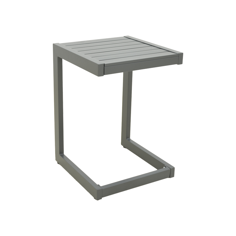 product_pako_288-000036 Τραπέζι Aether ανθρακί αλουμίνιο 37.5x36.5x53εκ - Image 1