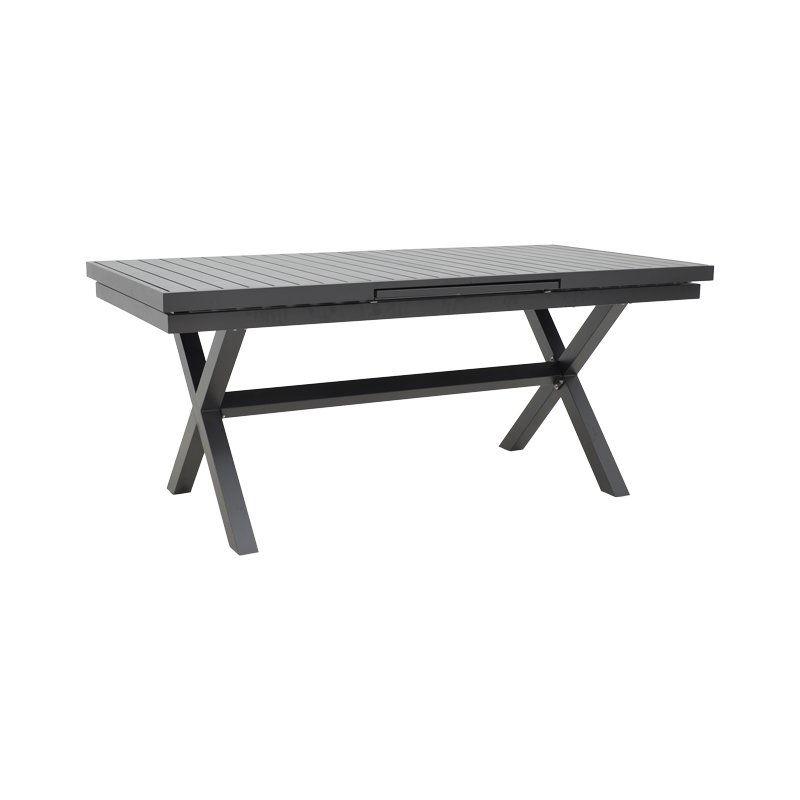 product_pako_289-000021 Τραπέζι επεκτεινόμενο Dagyn ανθρακί αλουμίνιο 180-240x90x76εκ - Image 1