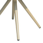Τραπέζι Hilly plywood και αλουμίνιο σε σαμπανιζέ απόχρωση Φ100x75εκ - Image 3
