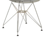 Καρέκλα Adelle PP διάφανο γκρι-inox πόδι 46x55x81εκ - Image 6