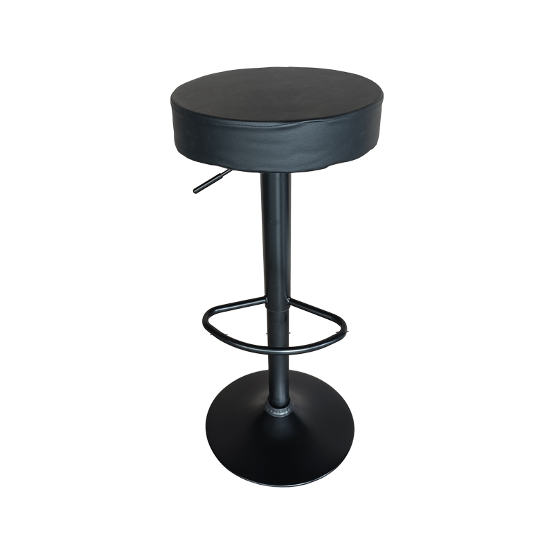 product_pako_292-000028 Σκαμπό μπαρ Dianors πτυσσόμενο pu μαύρο-βάση μαύρο μέταλλο 38x38x75εκ (Σετ 2 τεμαχίων) - Image 1