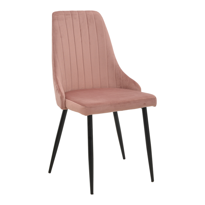 product_pako_292-000045 Καρέκλα Azori σάπιο μήλο βελούδο-πόδι μαύρο μέταλλο 49x55x85εκ (Σετ 2 τεμαχίων) - Image 1