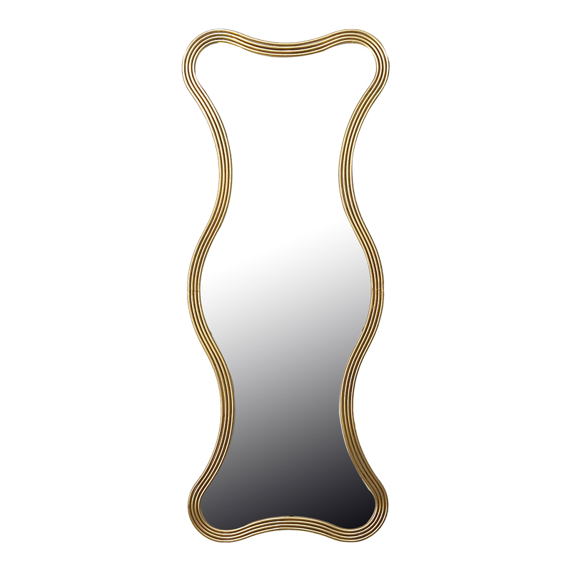 product_pako_295-000028 Καθρέπτης Boulen Inart μέταλλο σε χρυσή απόχρωση 51x2x126εκ - Image 1