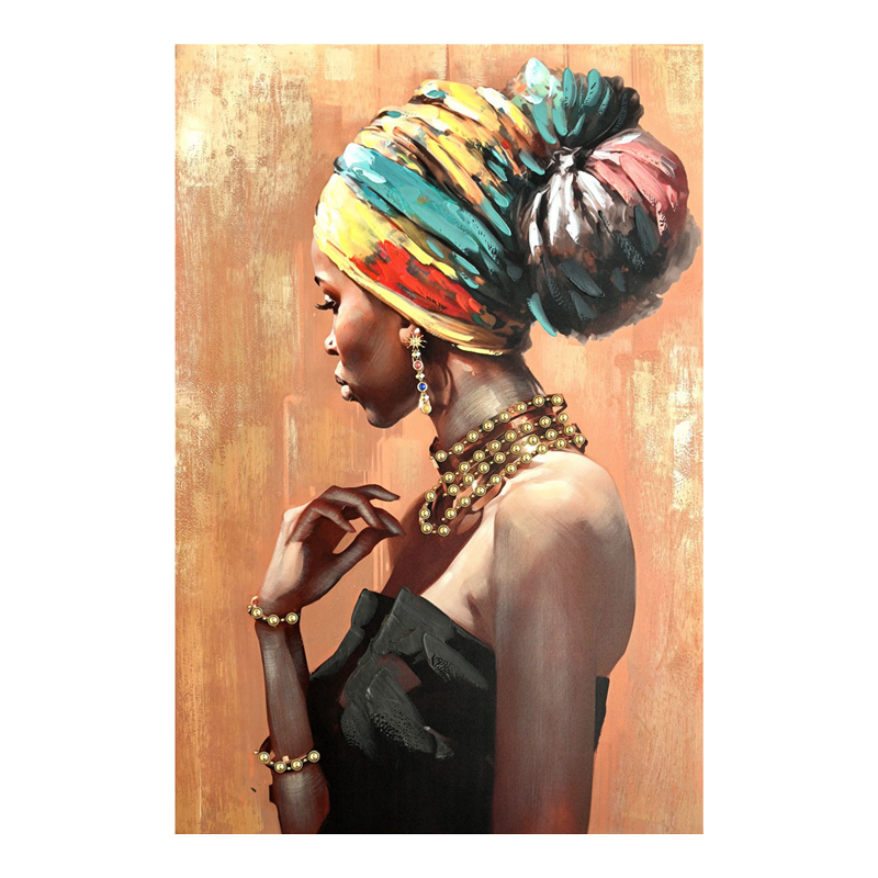 product_pako_296-000005 Πίνακας σε καμβά African 3D Inart 80x3x120εκ - Image 1