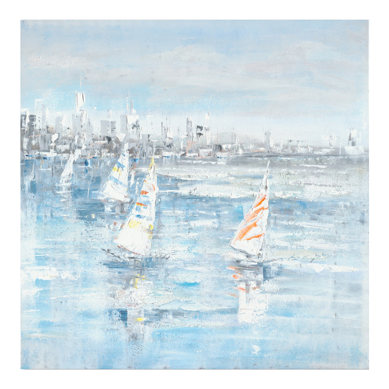 product_pako_296-000016 Πίνακας σε καμβά Watery Inart 100x3x100εκ - Image 1