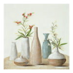 Πίνακας σε καμβά Vase 3D Inart 100x3x100εκ