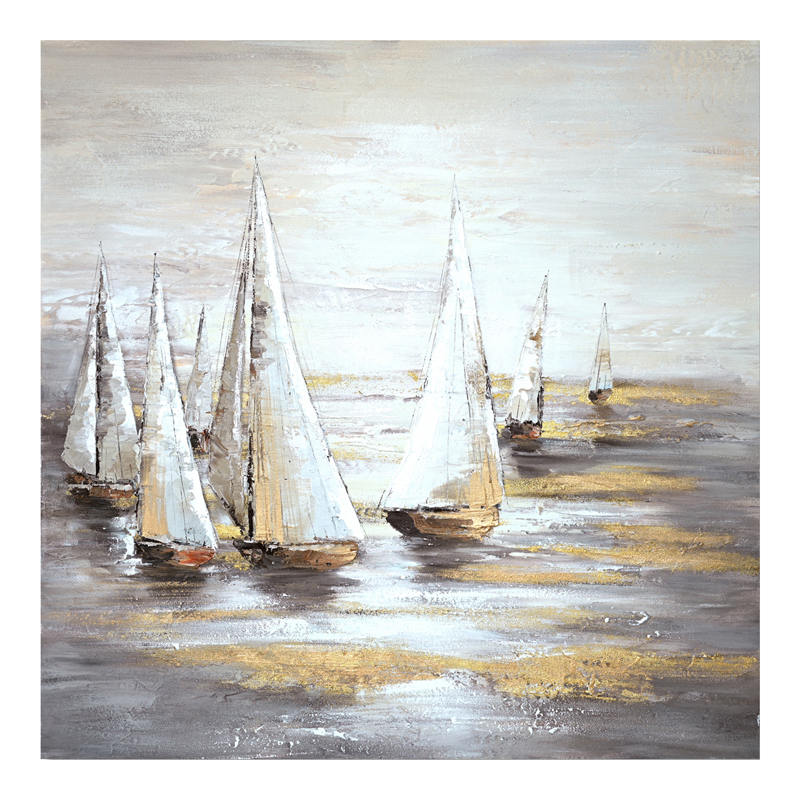 product_pako_296-000026 Πίνακας σε καμβά Sailer I Inart 100x3x100εκ - Image 1