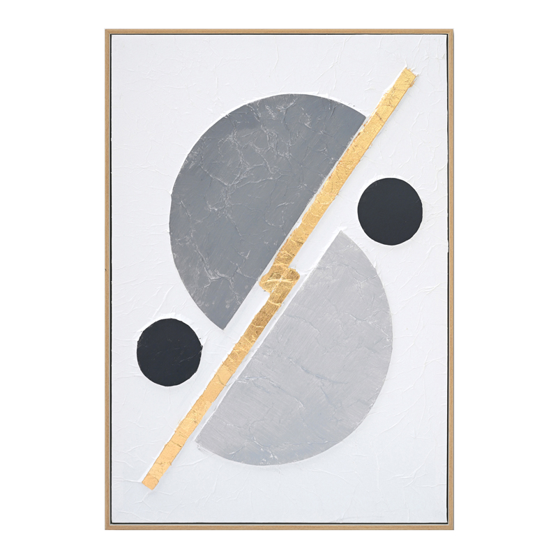 product_pako_296-000028 Πίνακας σε καμβά Geometric 3D Inart 52x4.5x72εκ - Image 1
