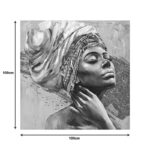 Πίνακας σε καμβά Africana 3D Inart 100x3x100εκ - Image 2