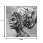 Πίνακας σε καμβά Africana I 3D Inart 100x3x100εκ - Image 2