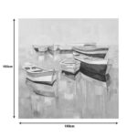 Πίνακας σε καμβά Boatty Ι Inart 100x3x100εκ - Image 2