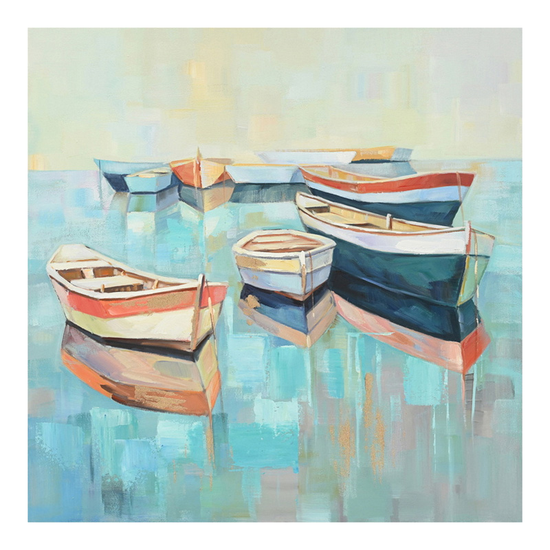 product_pako_296-000062 Πίνακας σε καμβά Boatty Ι Inart 100x3x100εκ - Image 1
