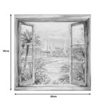 Πίνακας σε καμβά Deive 3D Inart 80x3x80εκ - Image 2